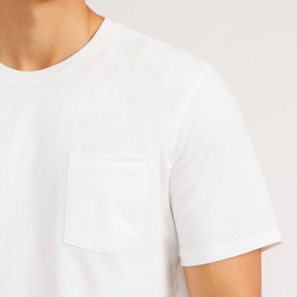 EVERLANE MENS THE PREMIUM WEIGHT COTTON POCKET TEE | UNIFORM - Picture 4 of 5